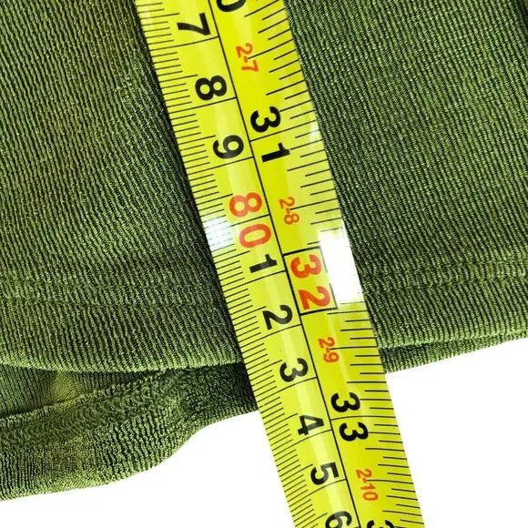 Princess Polly Sexy Flowy Feminine Green Wrap Size 4 Long Sleeve Mini Dress - Picture 10 of 10